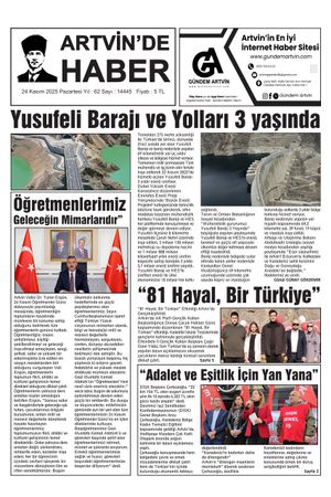 24 Kasım Tarihli Gazete