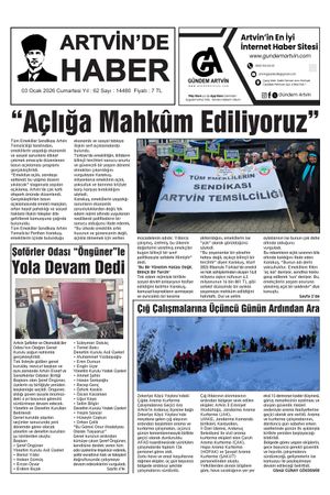 3 Ocak Tarihli Gazete