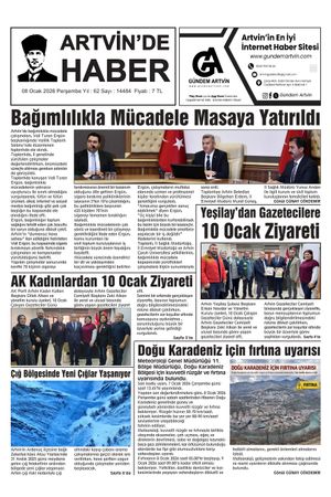 8 Ocak Tarihli Gazete