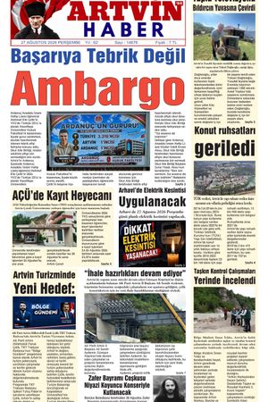27 Ağustos Tarihli Gazete