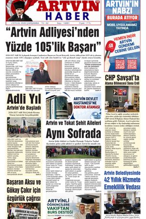 2 Eylül Tarihli Gazete