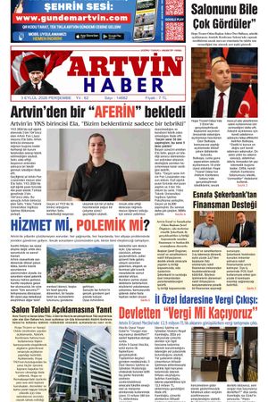 3 Eylül Tarihli Gazete